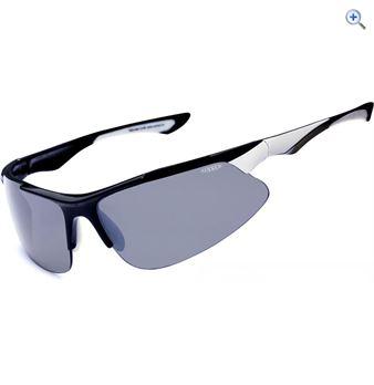 Sinner Indus Sunglasses (Black/PC Smoke) - Colour: Black - White